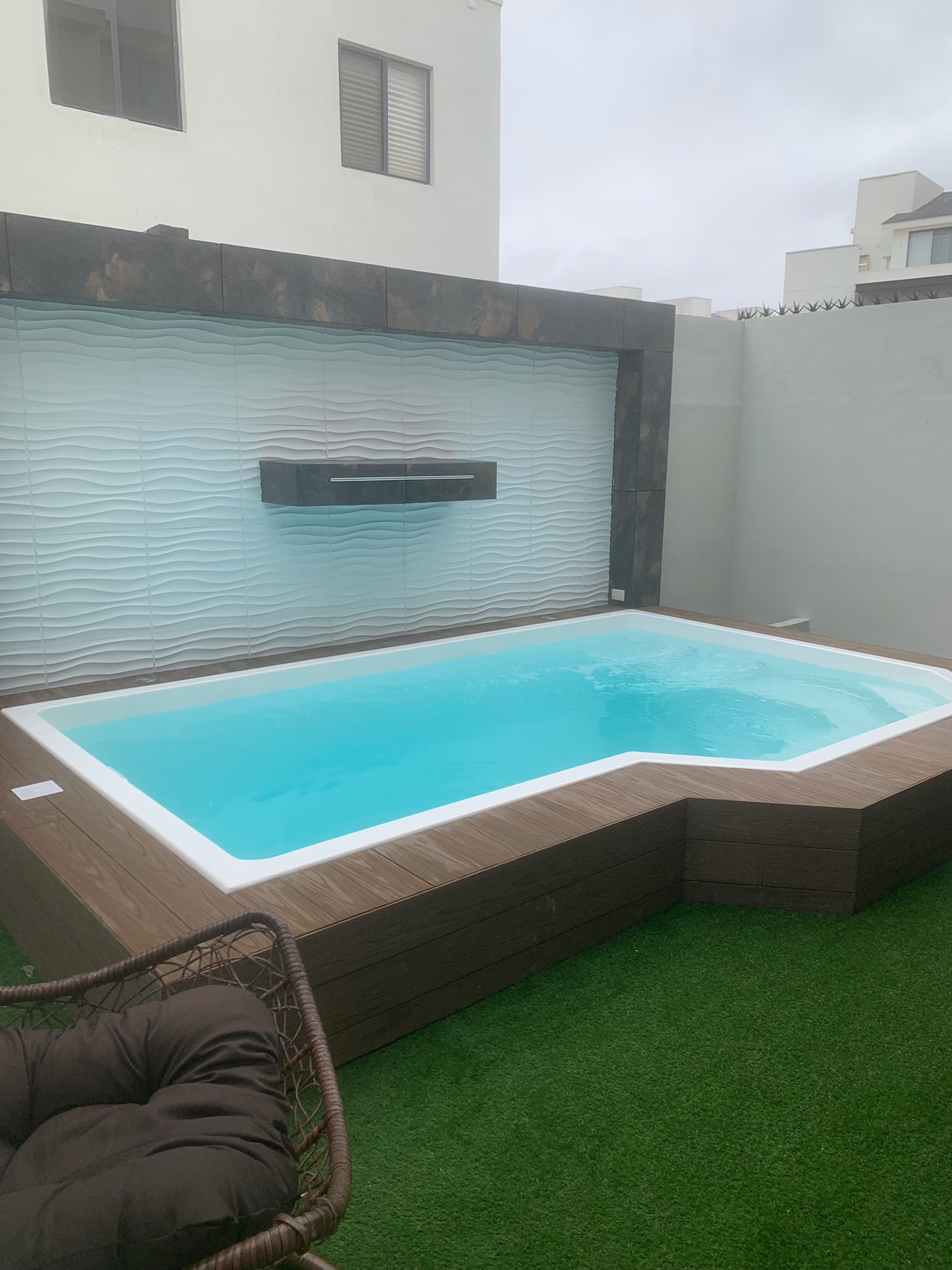 Alberca Ares instalada en un proyecto real de Ola Piscinas