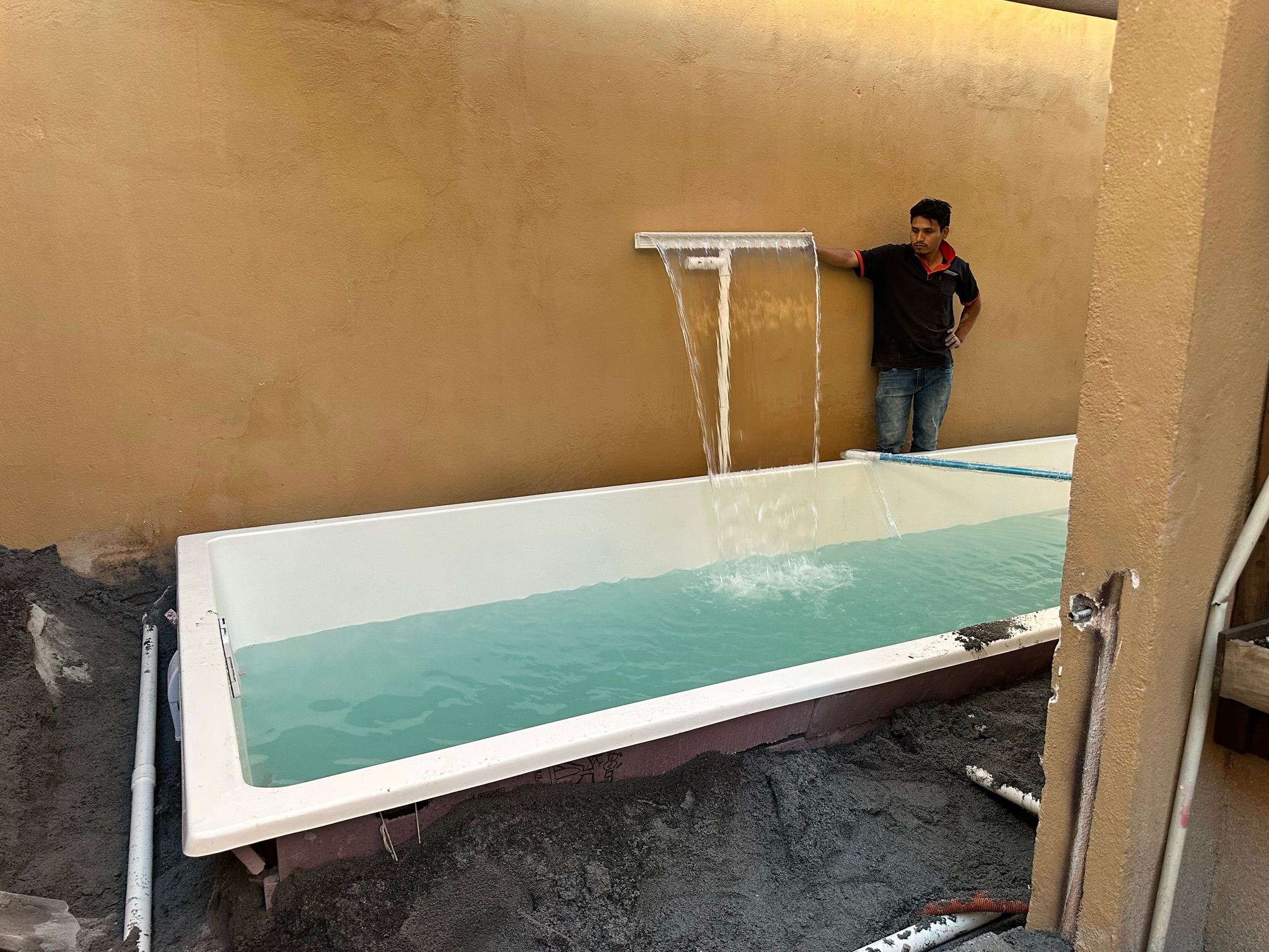 Alberca Hera instalada en un proyecto real de Ola Piscinas