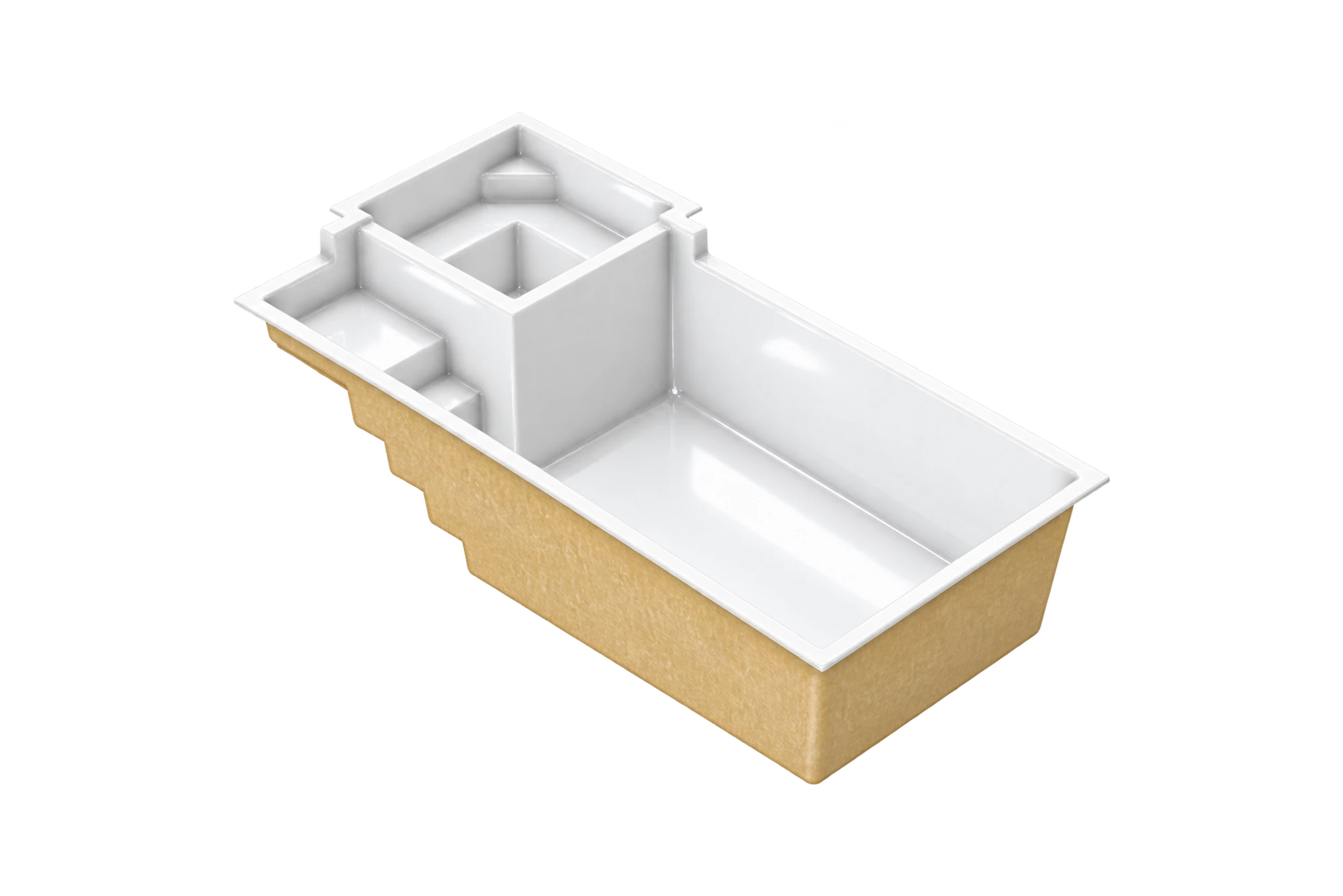 Render ilustrativo del modelo Apolo, acabado White